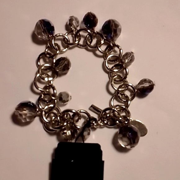Cookie Lee NWT Faceted Glass Necklace and Bracelet - Picture 3 of 5